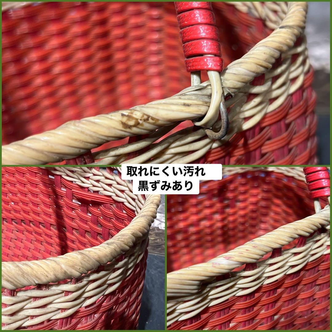 かご 昭和レトロ 買い物かご セット 当時物 インテリア 古民家 アンティーク