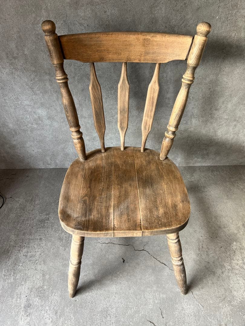 メリーちゃん専用 木製スラットバックダイニングチェア