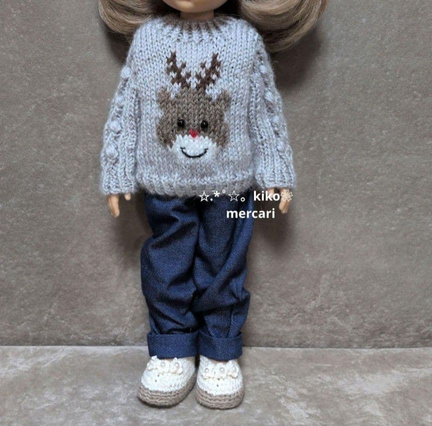 doll服’25　no198　32cmドール　セーター　参考画像　ご購入可