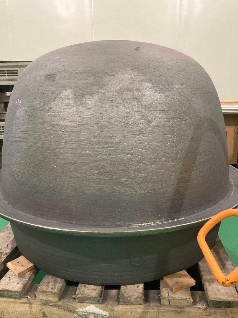 鋳鉄製 大型羽釜②　 新品未使用　直径約88cm 　お祭り　芋の子会　イベント