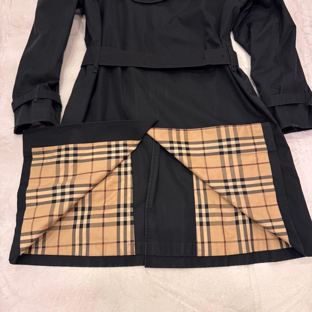 BURBERRY LONDON★トレンチコート★黒★ミドル丈