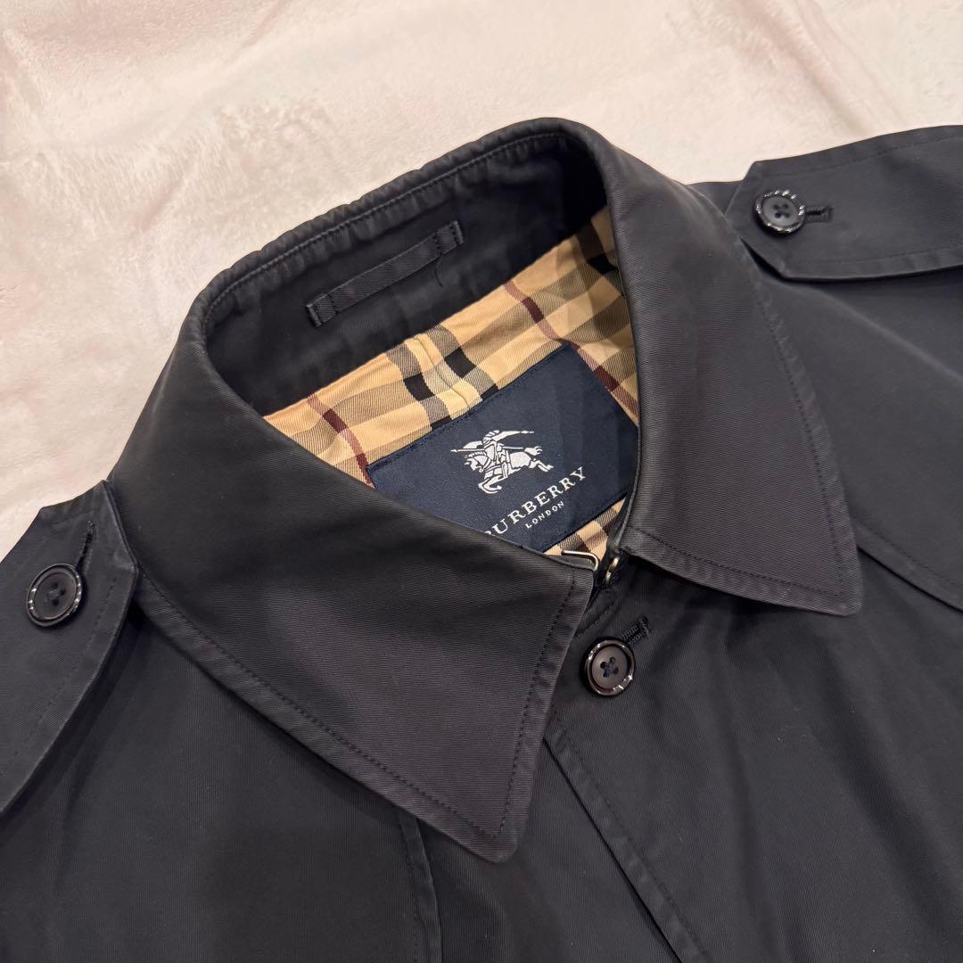 BURBERRY LONDON★トレンチコート★黒★ミドル丈