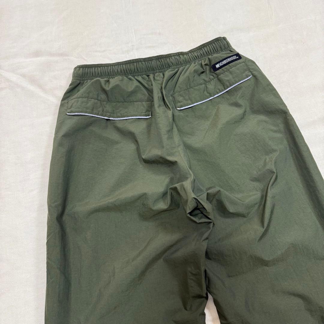 NEIGHBORHOOD WAVES ナイロン トラックパンツ カーキ 緑 S