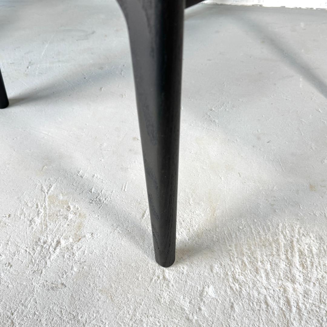 ①美品 ナガノインテリア DC354 ダイニングチェア 張座 ハンギング機能