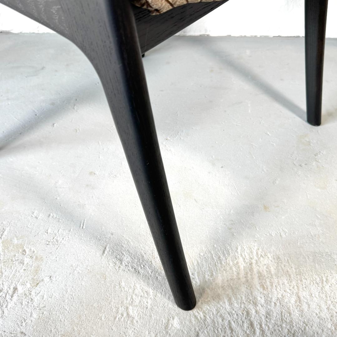 ①美品 ナガノインテリア DC354 ダイニングチェア 張座 ハンギング機能