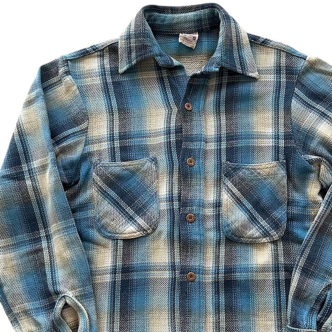 ビッグマック ネルシャツ オンブレ ヴィンテージ 好配色 70s 80s