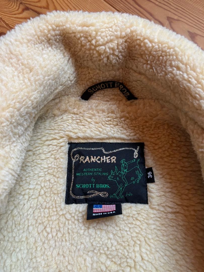 n*o様 最終値下げ！ schott スエード ボア付きジャケット ブラウン