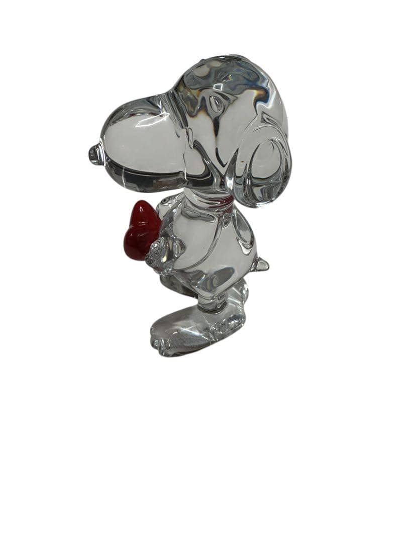 【美品】バカラ　Baccara スヌーピー ハート 置物　箱無し