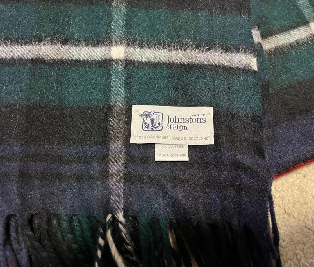 未使用 Johnstons of Elgin カシミヤ 大判ストール