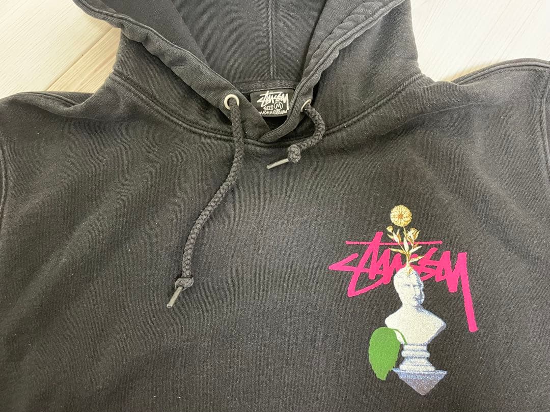 ★Stüssy Psychedelic Hoodie 両面ロゴパーカー M