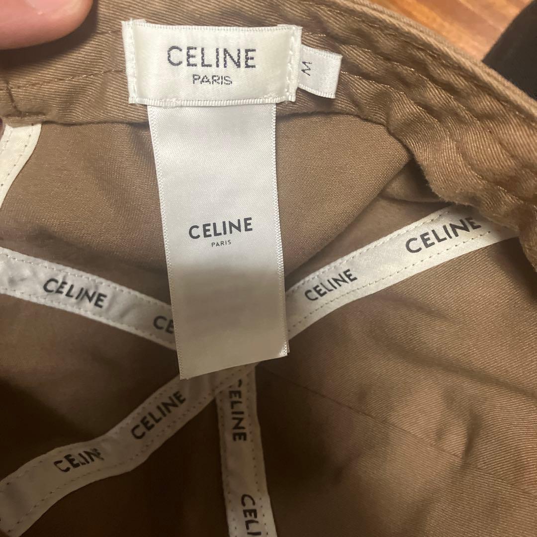 CELINE ブラウン ベースボールキャップ