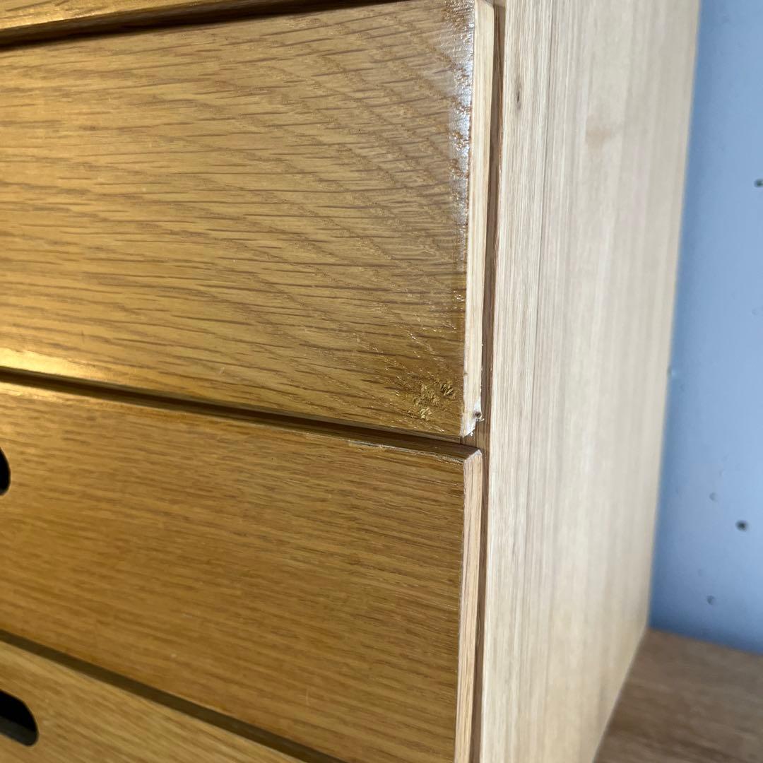 無印★スタッキングシェルフセット・３段＋ワイド・追加３段・オーク材