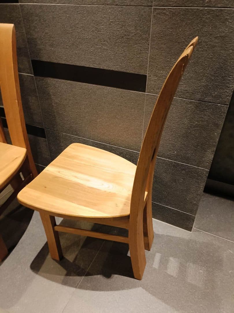 木製ダイニングチェア 2脚セット