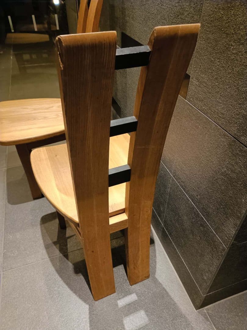 木製ダイニングチェア 2脚セット