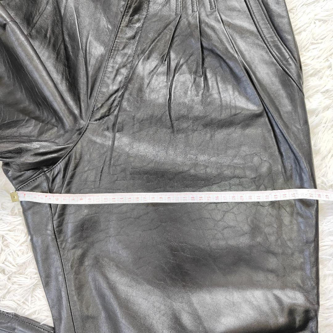 DESTREZZA CABRI 　本革　革パン　羊革　レザーパンツ　黒　大きい