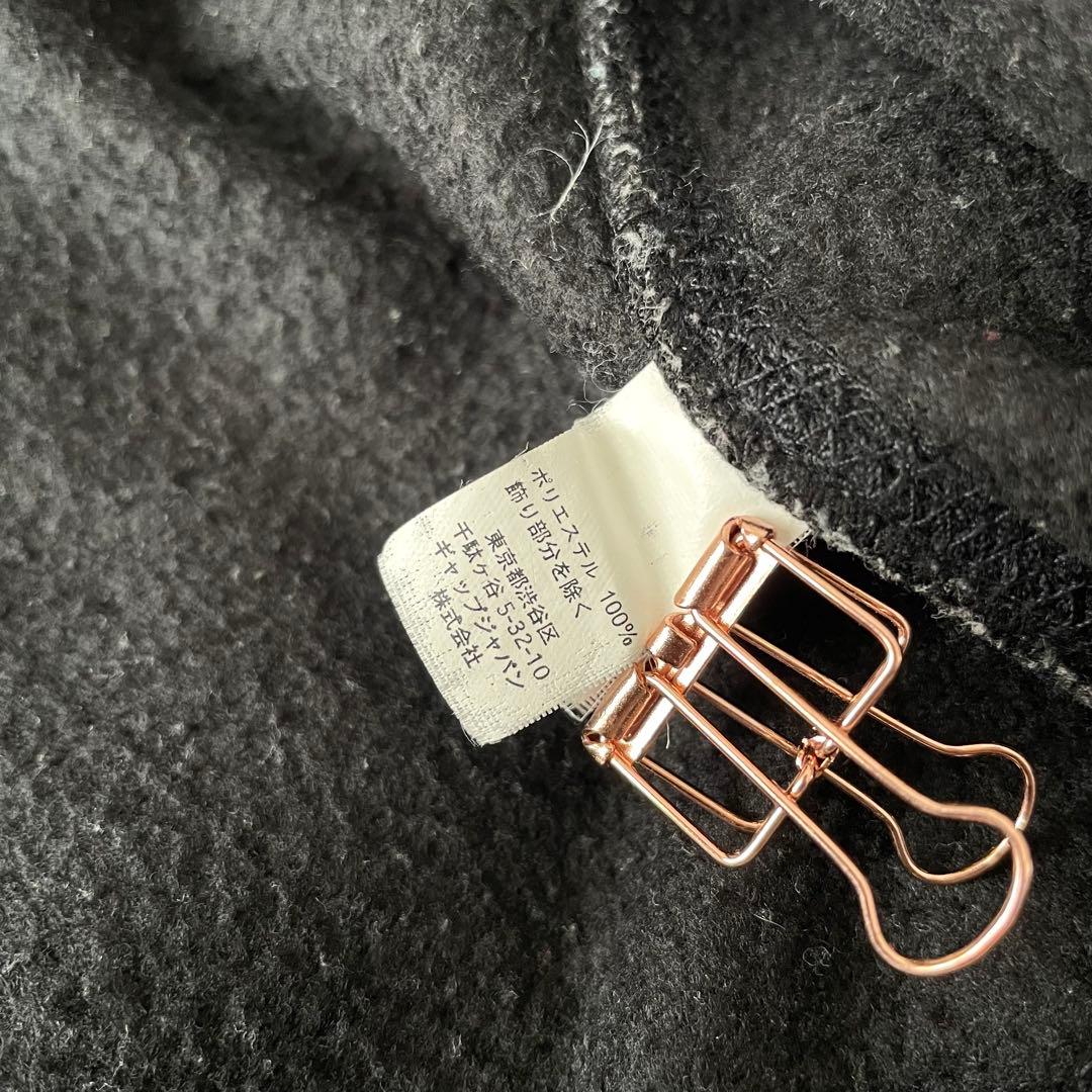 ギャップ 10s フリース ジップアップ パーカー M 黒