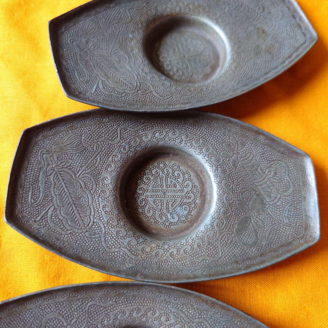 グッドさん専用 南京焼　五碗 永記浄錫茶托　成化年製碗