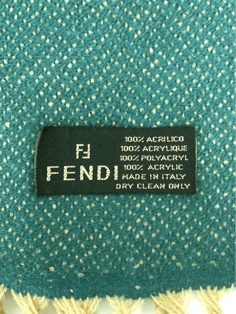 T06/061 FENDI フェンディ 大判ストール ショール フリンジズッカ柄