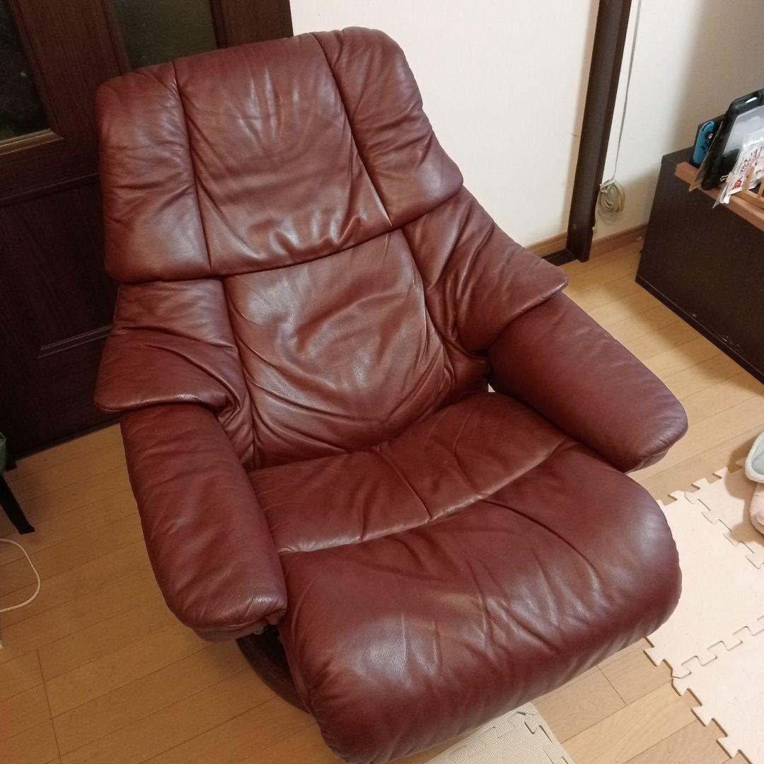 エコーネス Stressless ストレスチェア レノワインレッド系