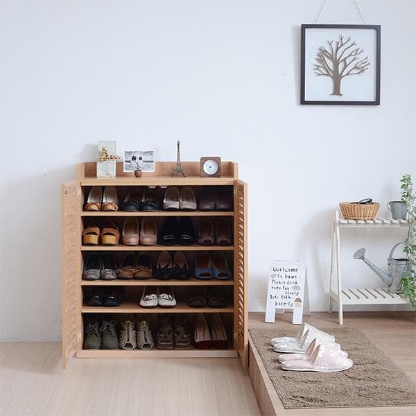 75㎝幅 開店記念セール！！ ルーバーシューズボックス　2