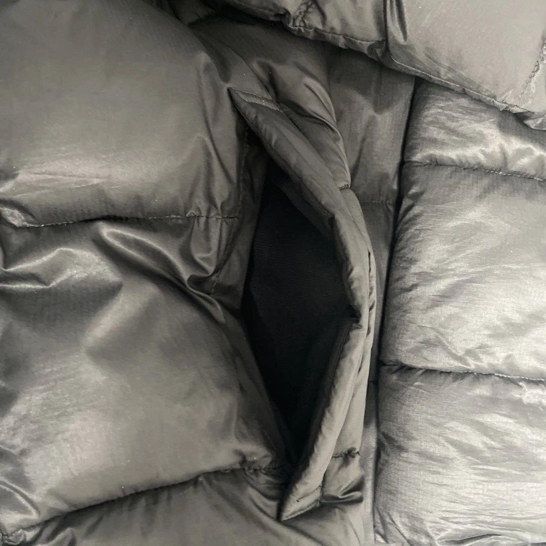 ノースフェイス　ダウンコート　フード取外可　ブラック　レディースL