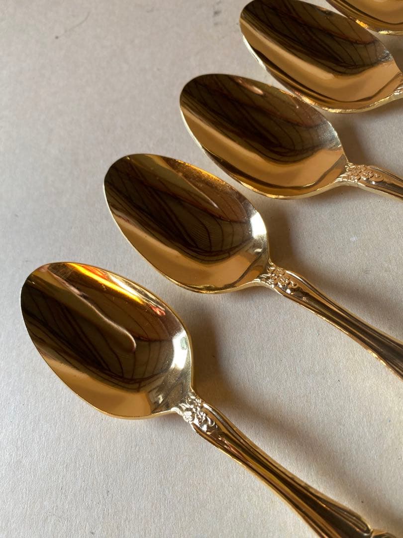 金メッキ　カトラリーセット　ゴールド