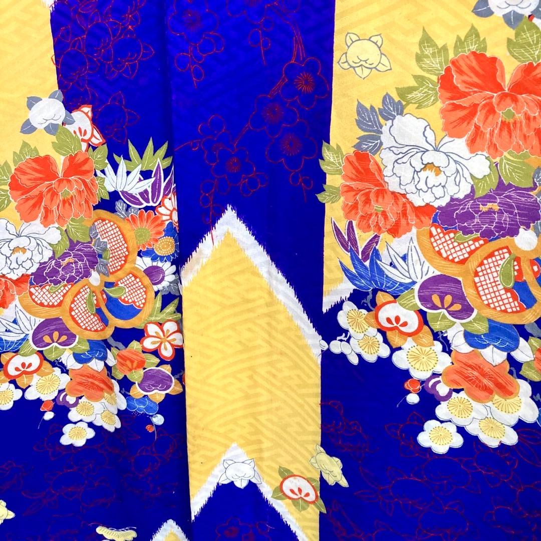 女の子 7歳〜ジュニア 子供着物 七五三 アンティーク着物 NO