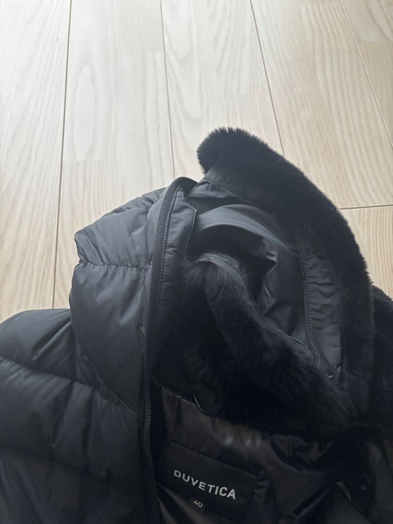 DUVETICA ラビットファー 付きダウン　ブラック