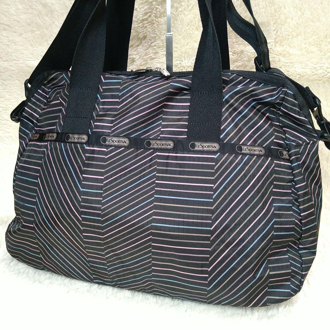 【レスポートサック】２Way ボストンバッグ ショルダーバッグ ブラック系