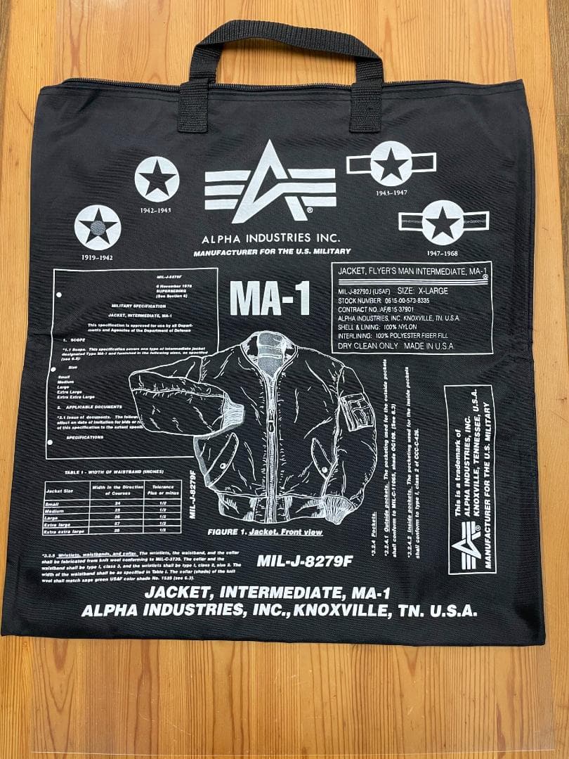 ALPHA INDUSTRIES MA-1 Made in USA 未使用品