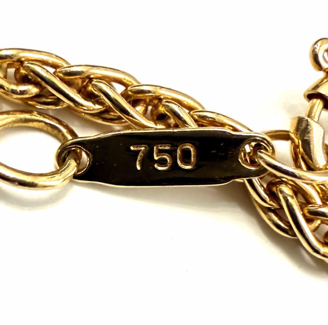 極美品　ティファニー　K18YG　ゴールド チェーン ブレス　ヴィンテージ　男女