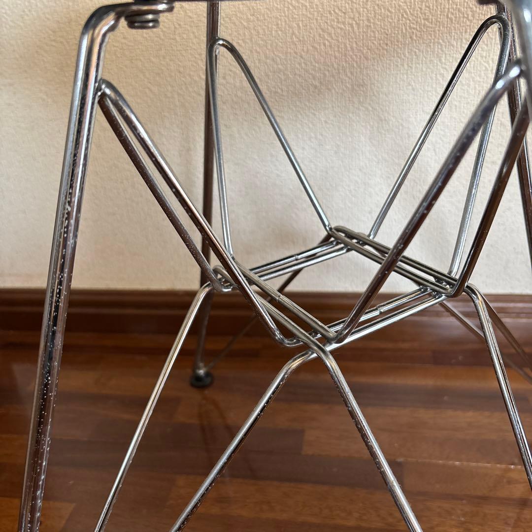 シェルチェア DKR ワイヤーチェア シートパッド付ブラック　ミッドセンチュリー