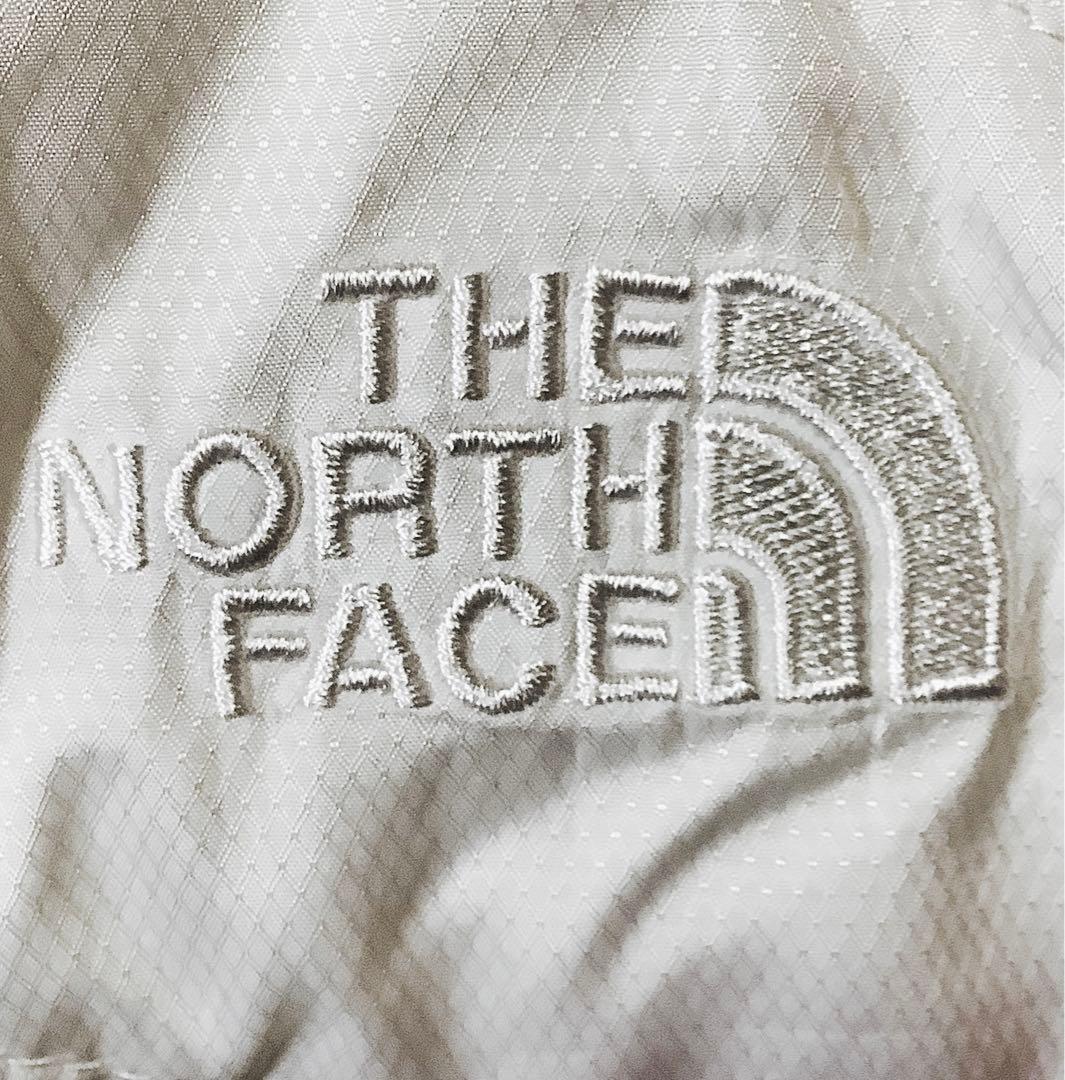 ○ノースフェイス リバーシブル 中綿 ボア ベスト 刺繍ロゴ ホワイト 白 L