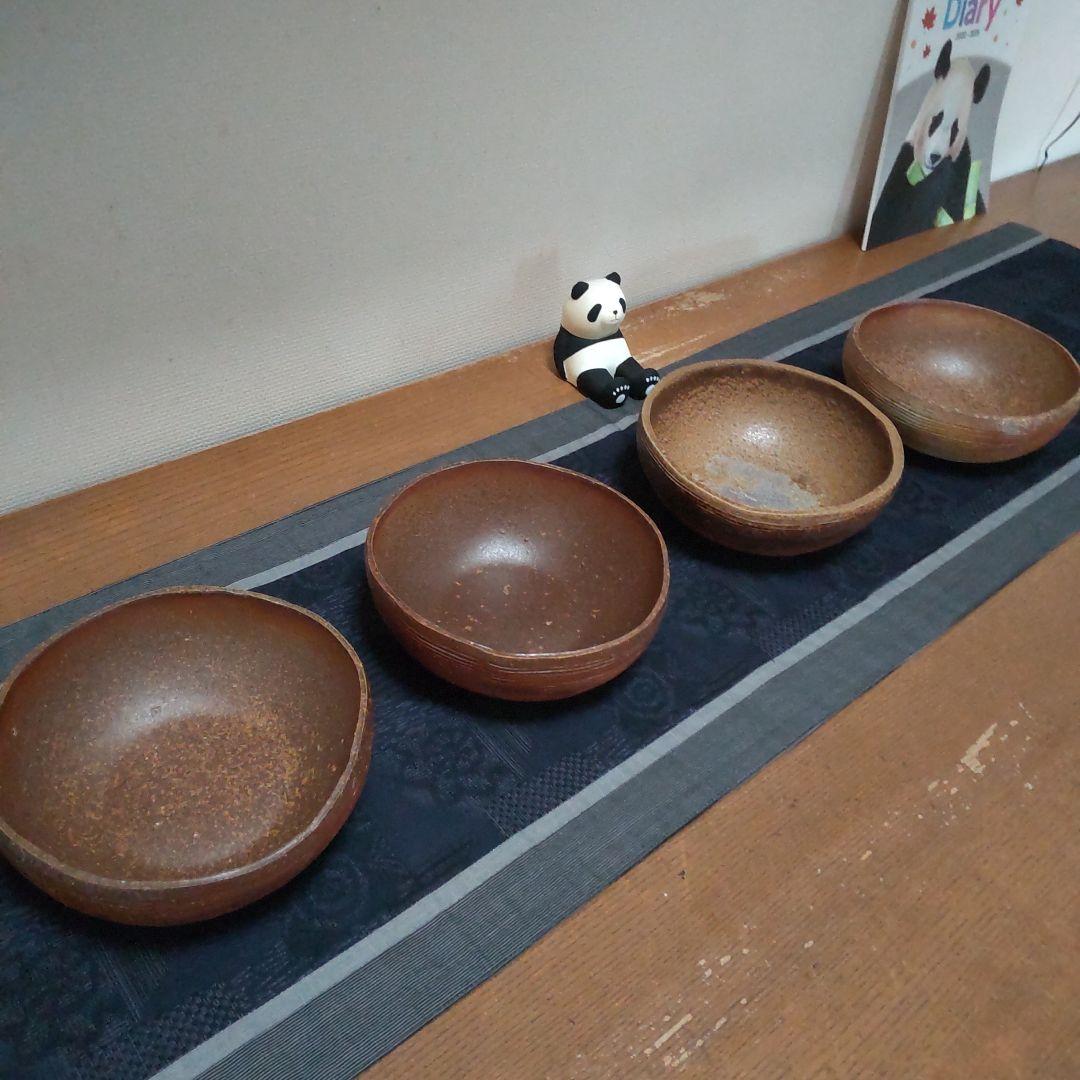 丸 鉢 4ケ 備前焼 12