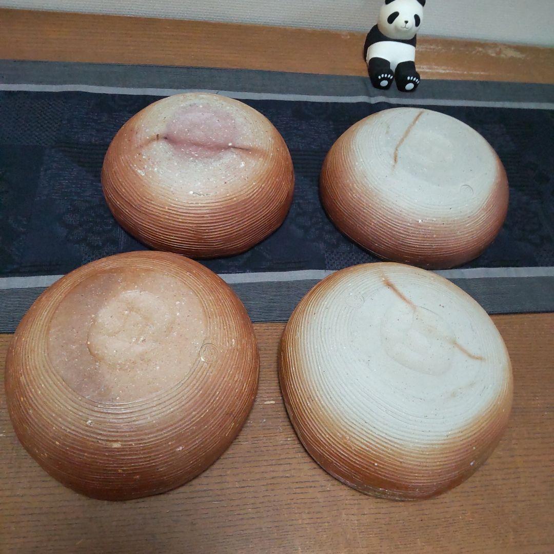 丸 鉢 4ケ 備前焼 12