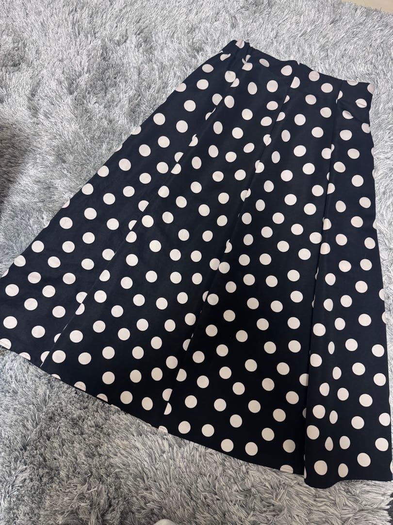 ANAYI ドット柄 フレアスカート サイズ36