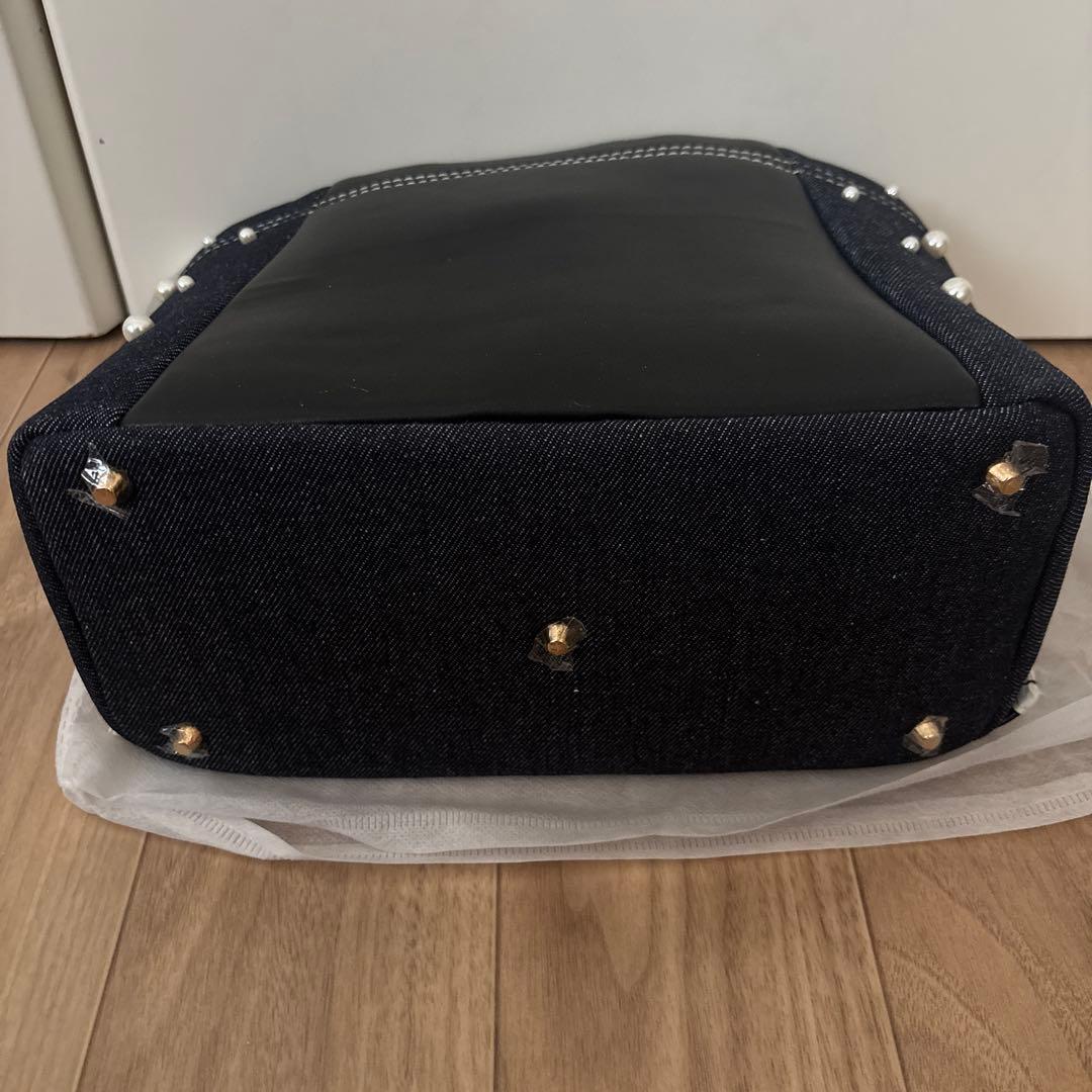 JILL by JILLSTUART3Dパール フリルトート （インディゴ）