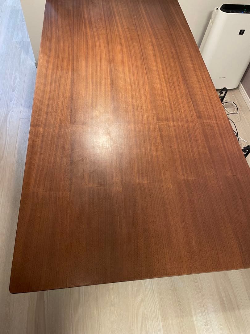 無印良品リビングでもダイニングでもつかえるテーブル2（ウォールナット)