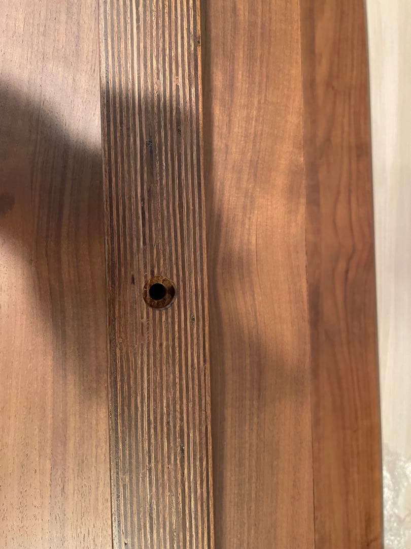 無印良品リビングでもダイニングでもつかえるテーブル2（ウォールナット)