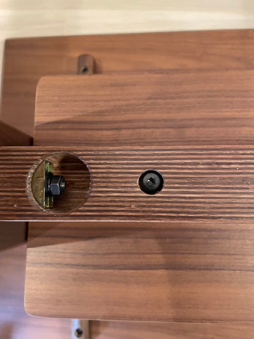 無印良品リビングでもダイニングでもつかえるテーブル2（ウォールナット)