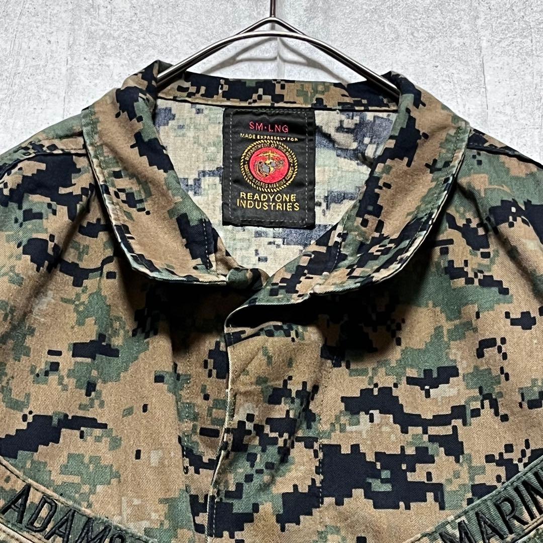 j82USMC MARINES デジタルカモ BDUジャケット 実物 ミリタリー