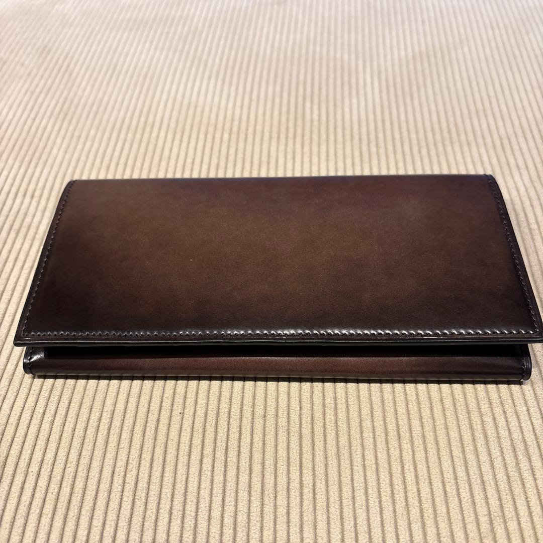 yuhaku ユハク　YAC113 長財布　コードバン　グレー