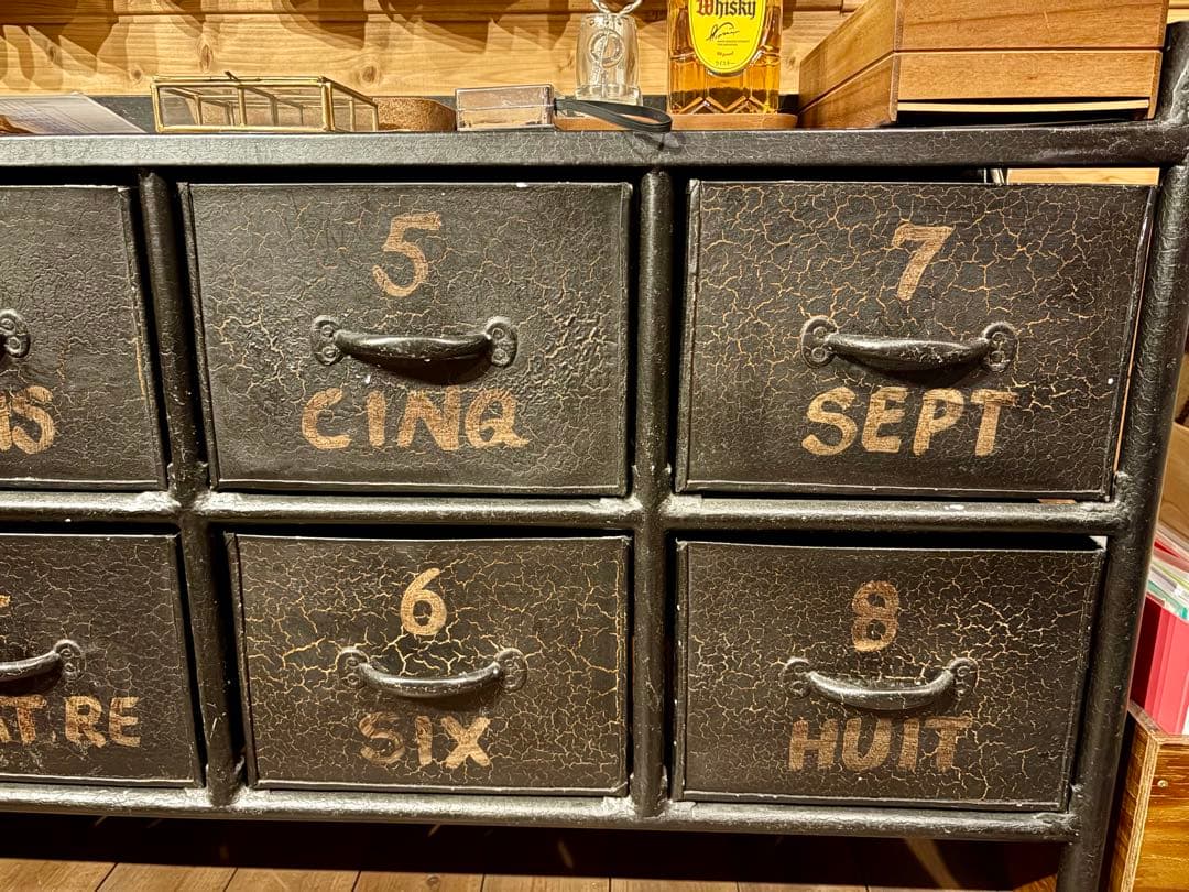 極美品★IRON 8 DRAW CHEST★キャビネット チェスト BICASA