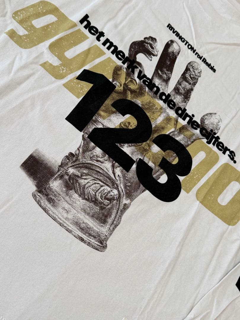 RRR123 OUR HAND LS TEE ロンT ホワイト XL 試着のみ
