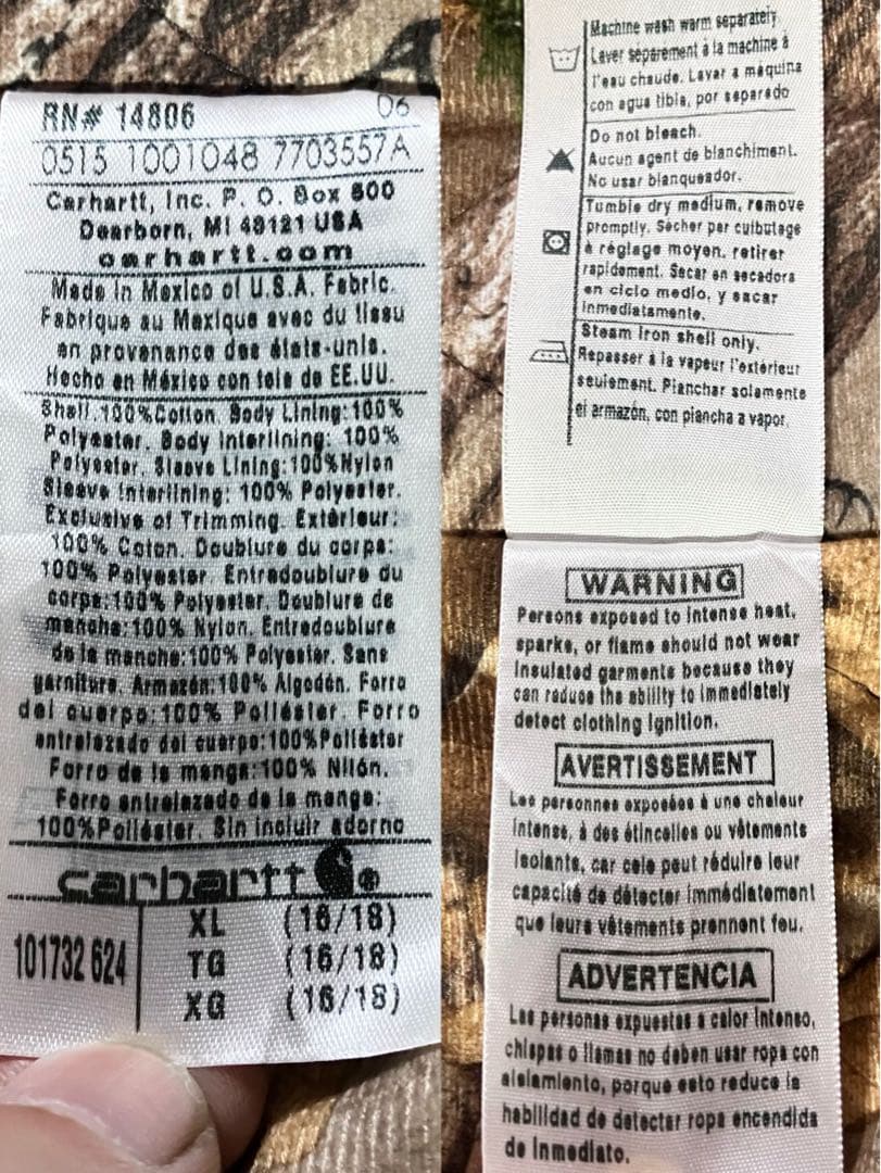 【入手困難】カーハート×リアルツリー アクティブジャケット ピンク メンズL