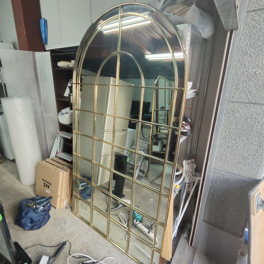 大阪市内限定配送 送料無料 海外製品 大型ミラー 2枚セット エレガントデザイン