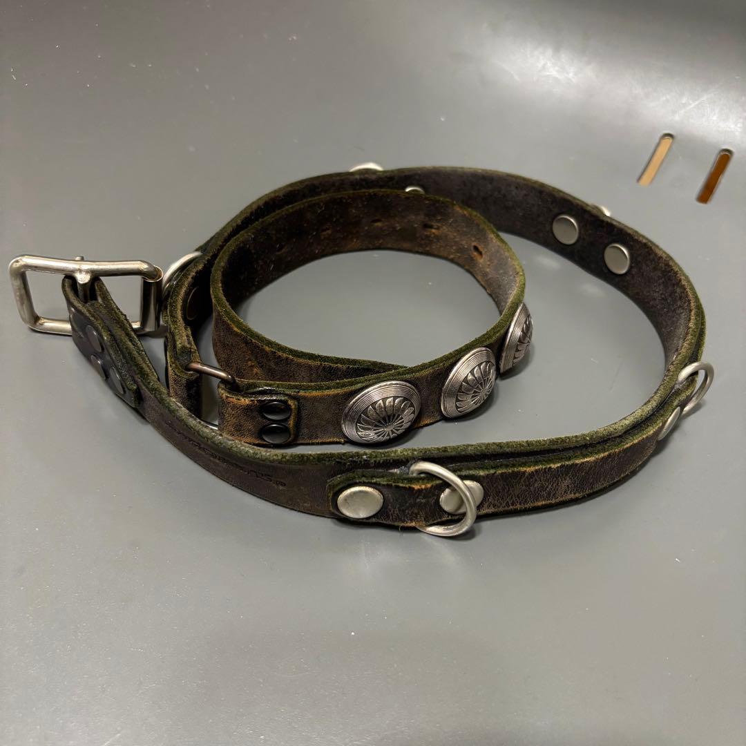 BLACKMEANS ブラックミーンズ コンチョ ベルト レザー