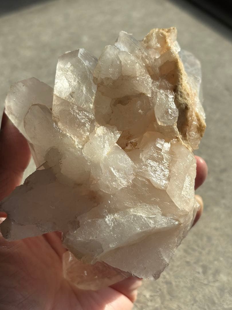 インド　マニカラン産　ピンクサマディクォーツ　クラスター　728g 天然石