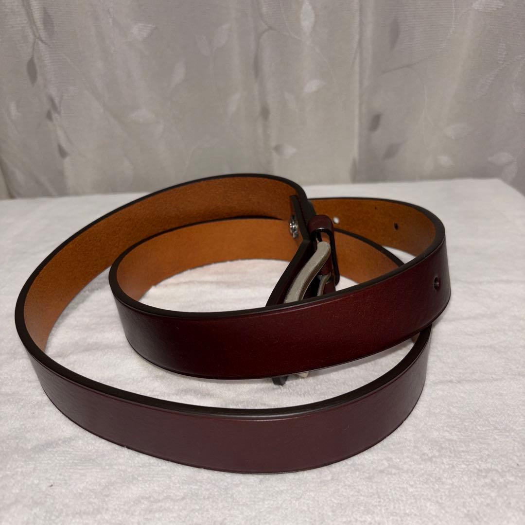 新品未使用　ダンヒルベルト　赤茶色系お写真にてご確認を、バックルに裏に革付き