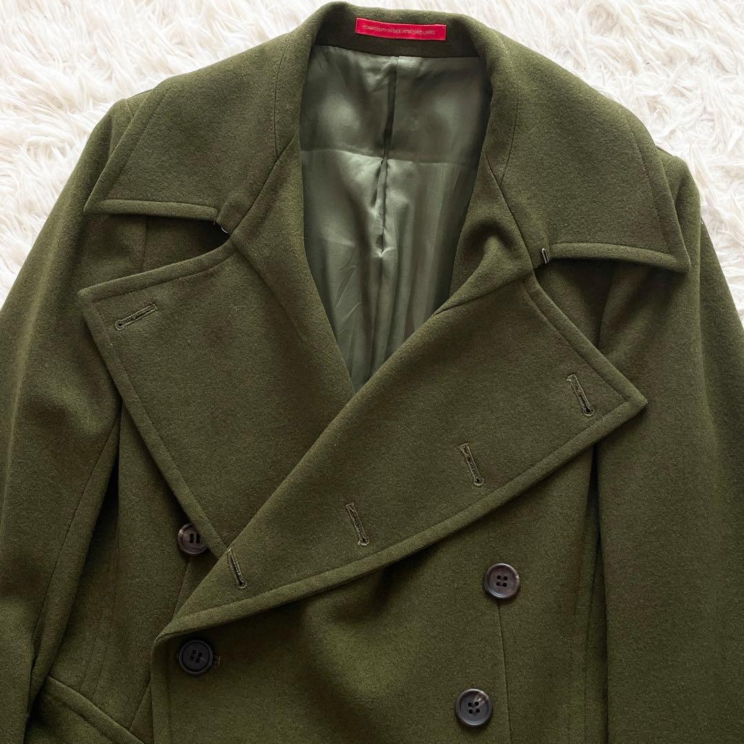 美品 Y's 07AW ダブルブレスト トレンチコート オリーブ レディース